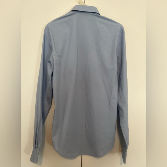 Blue button up long sleeve dress shirt - Picture 2 of 3